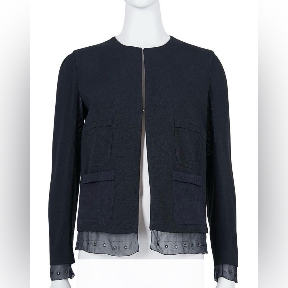 Prada Black Tailored Blazer with Modern Design - Picture 1 of 12